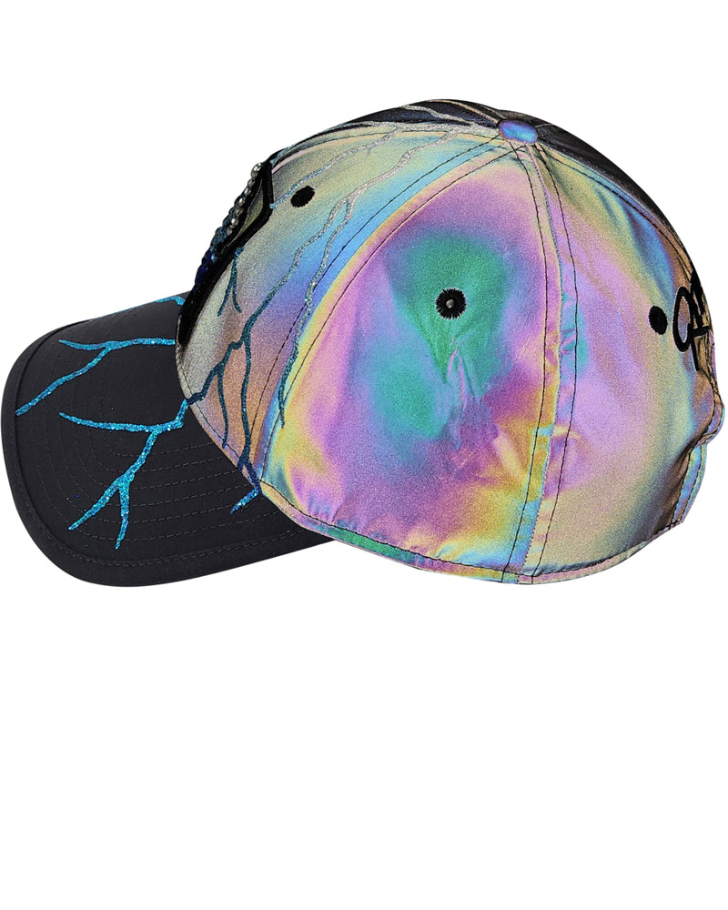 CASQUETTE REDFILLS LIGHTING OM IRIDESCENT BLUEWHITE DELUXE