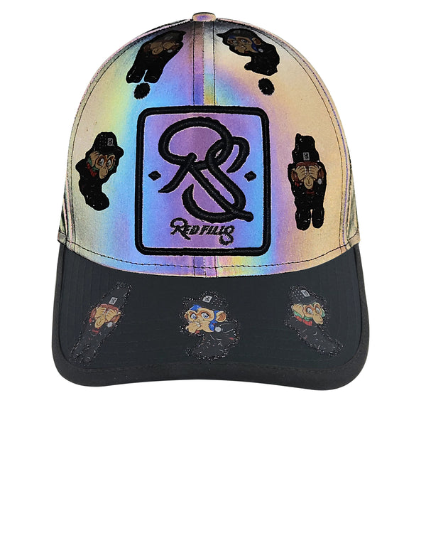 REDFILLS REFLEX THREE MONKEYS BLACK IRIDESCENT CAP