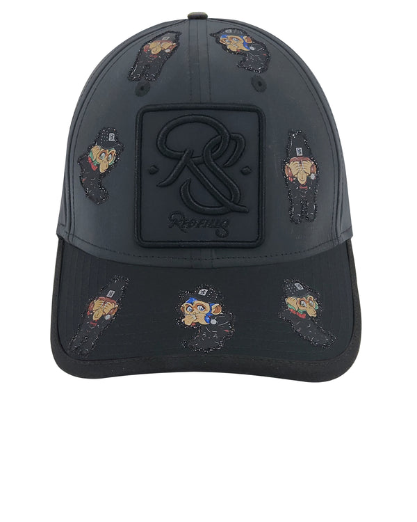 CASQUETTE REDFILLS REFLEX THREE MONKEYS BLACK IRIDESCENT