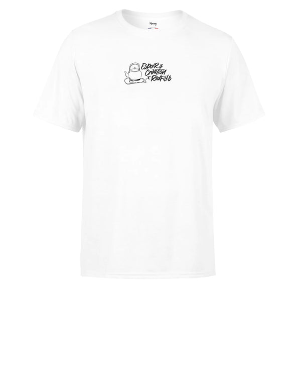REDFILLS x ESPOIR AND CREATION WHITE AND BLACK T-SHIRT