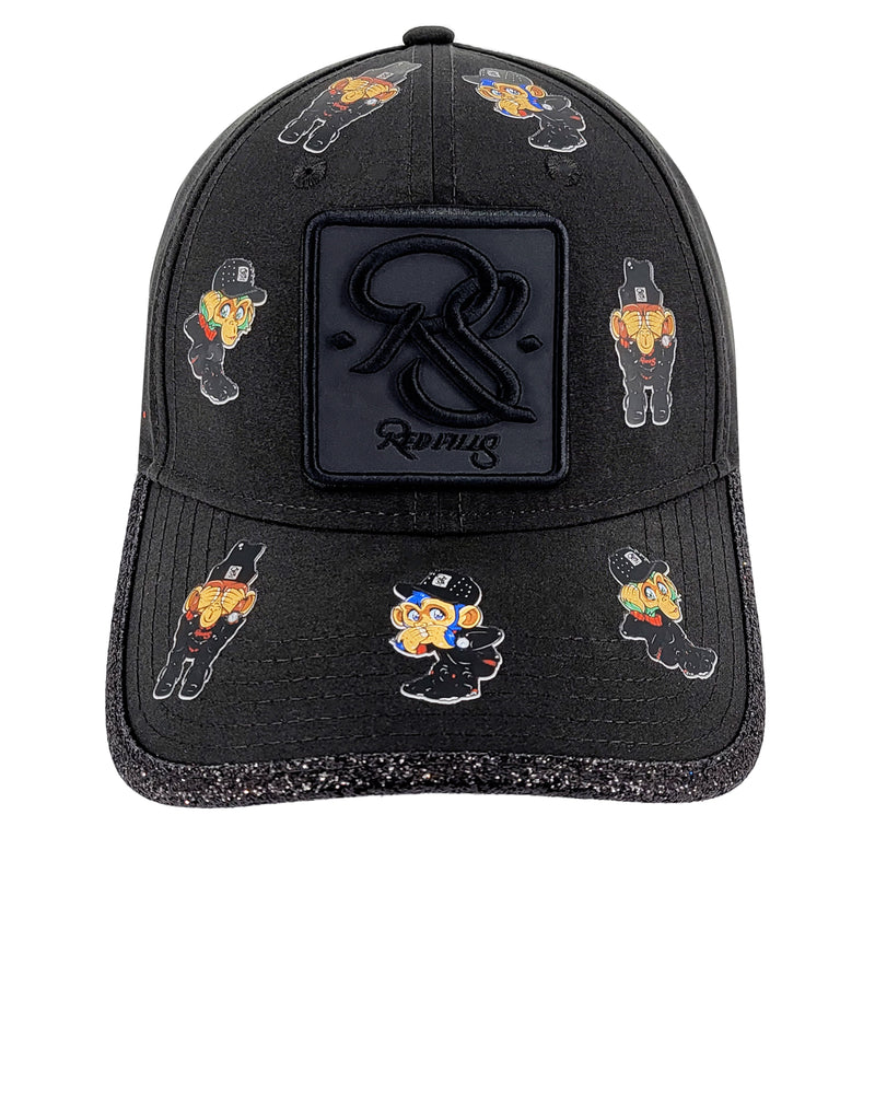 CASQUETTE REDFILLS KID RS THREE MONKEYS BLACK (2 ANS À 14 ANS 54 CM)